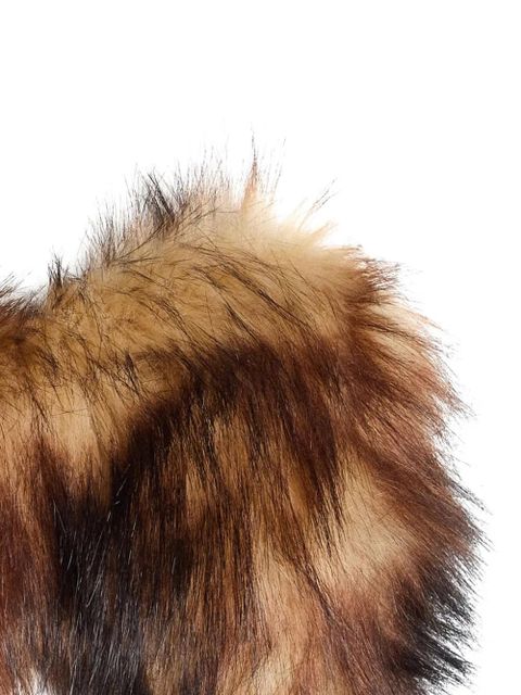 Simone Rocha strapless faux-fur top - Brown - zdjęcie produktu nr 2