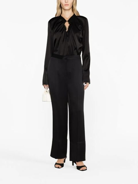 Lanvin draped long-sleeved blouse - Black - zdjęcie produktu nr 2