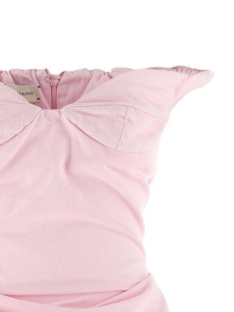 Magda Butrym off-shoulder ruched mini dress - Pink