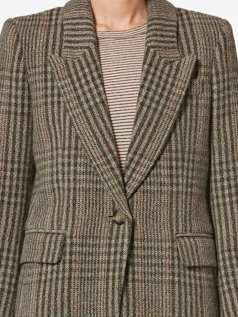 MARANT ÉTOILE Kerstin checked blazer - Brown