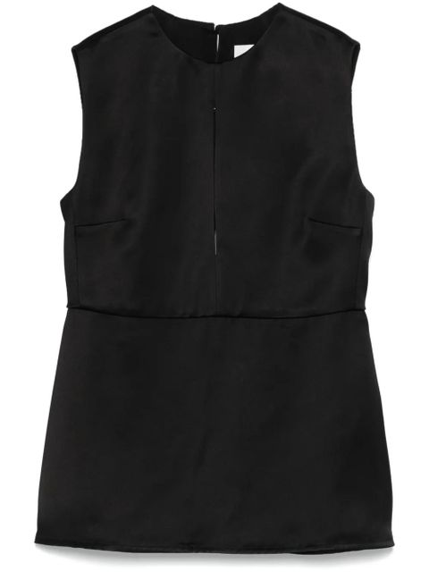 Jil Sander satin vest - Black - zdjęcie produktu nr 1