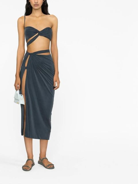 Jacquemus Le Bandeau asymmetric top - Blue - zdjęcie produktu nr 2