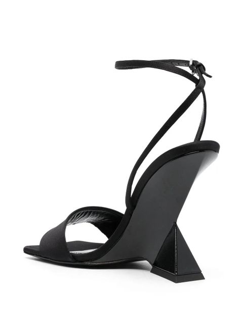 The Attico Cheope 105mm sandals - Black