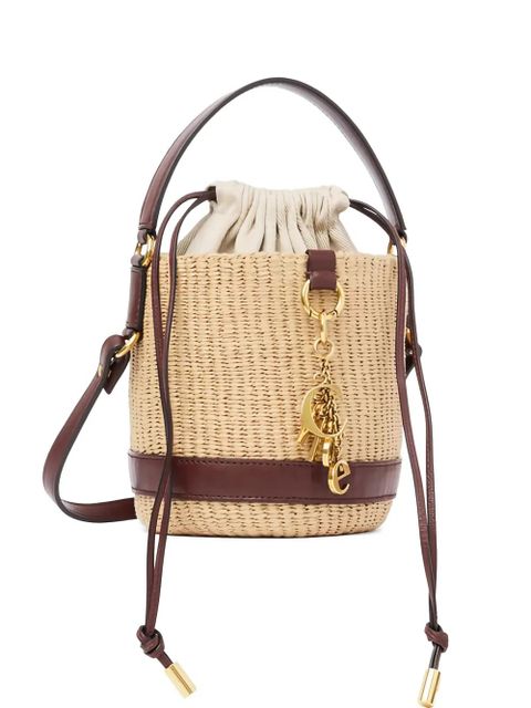 Chloé leather-trim bucket bag - Neutrals - zdjęcie produktu nr 1