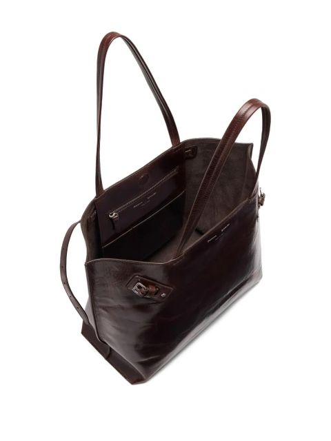Proenza Schouler Days leather tote bag - Brown - zdjęcie produktu nr 2