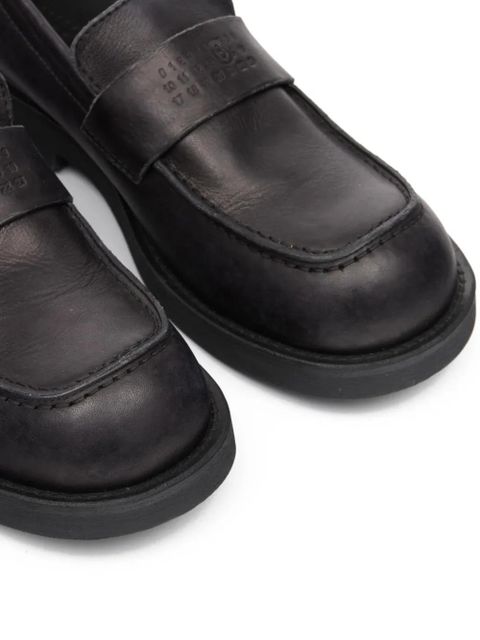 MM6 Maison Margiela round-toe loafers - Black