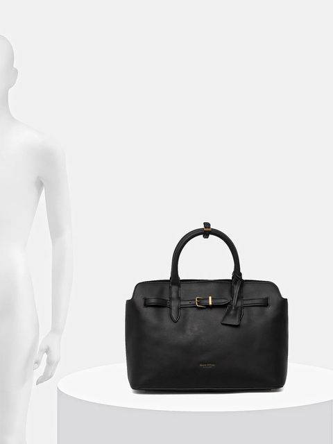 Marc O'Polo torebka skórzana kolor czarny 50818770201104