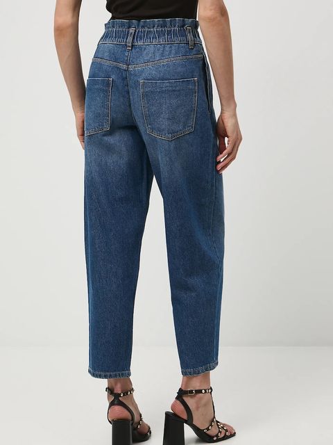 Medicine jeansy bawełniane damskie kolor niebieski - zdjęcie produktu nr 2