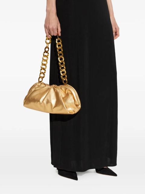 Cult Gaia Dulce ruched chain-link shoulder bag - Gold - zdjęcie produktu nr 2