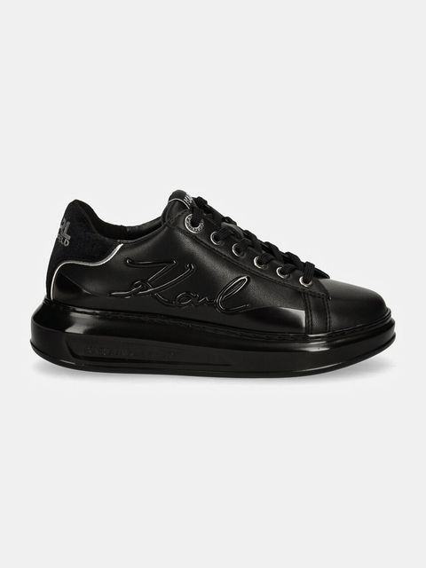 Karl Lagerfeld sneakersy skórzane KAPRI kolor czarny KL62548F - zdjęcie produktu nr 2