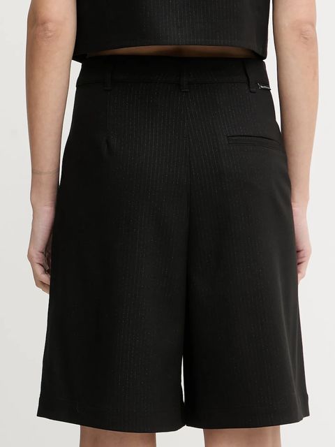 Marc O'Polo szorty damskie kolor czarny wzorzyste high waist 5000007582