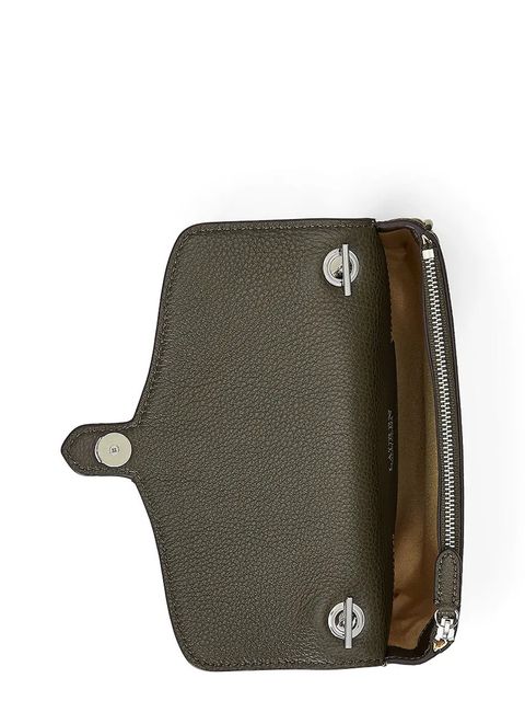 Lauren Ralph Lauren portfel skórzany damski kolor zielony 432977374