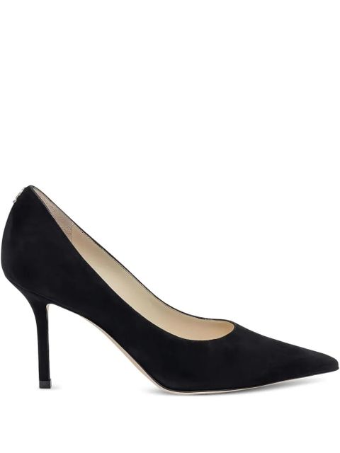 Jimmy Choo 60mm Love suede pointed-toe pumps - Black - zdjęcie produktu nr 1
