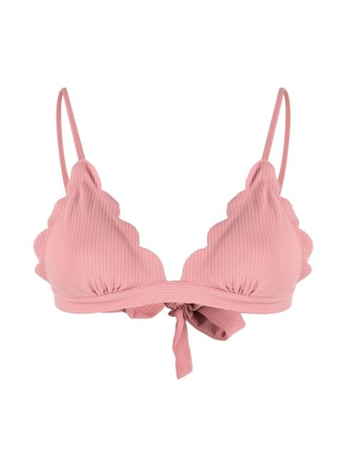 MARYSIA SWIM - Różowy top od bikini Santa Clara