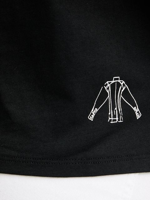 Karl Lagerfeld t-shirt bawełniany damski kolor czarny A3W17099