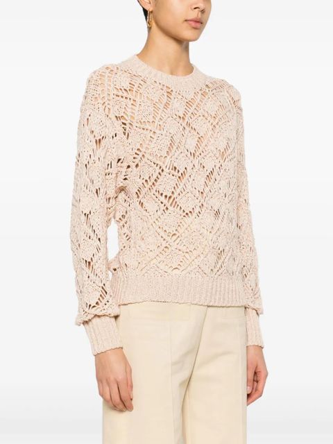 MARANT ÉTOILE Joey openwork jumper - Neutrals