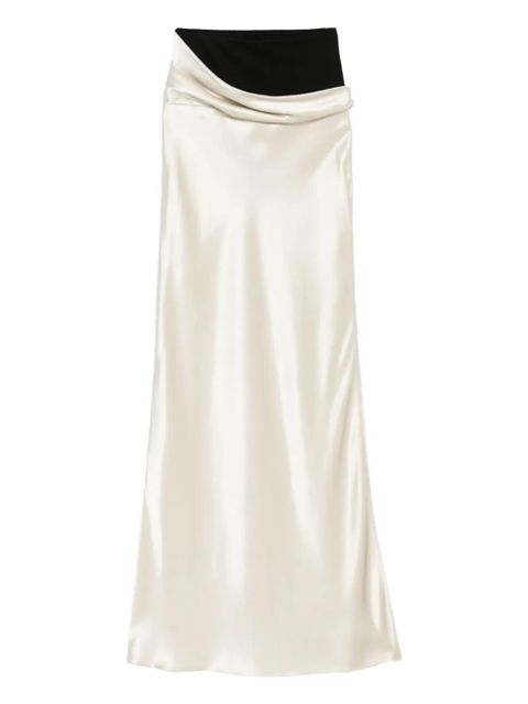 Nanushka Letto draped-detail maxi skirt - Neutrals