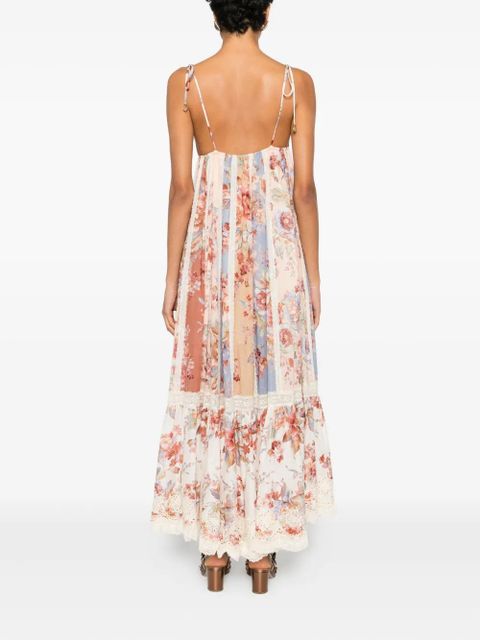 ZIMMERMANN floral lace midi dress - Neutrals