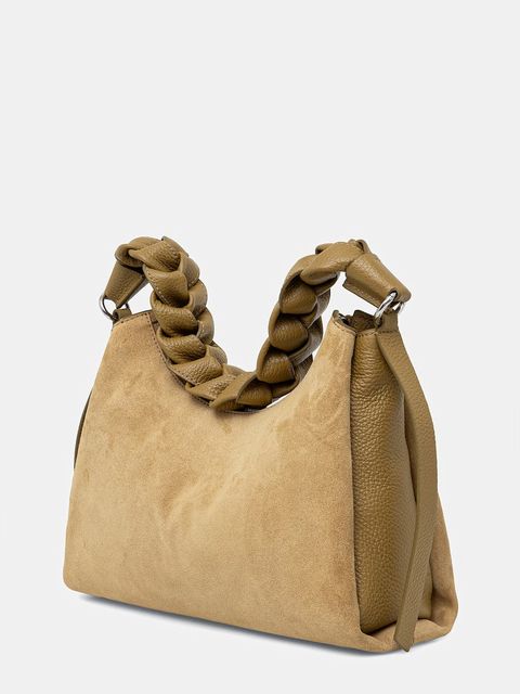 Coccinelle torebka zamszowa BOHEME SUEDE BIMATERIAL - zdjęcie produktu nr 2