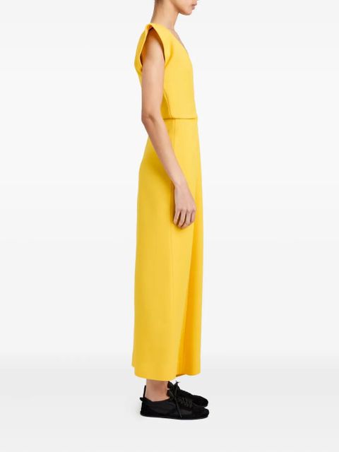 Proenza Schouler Mariam V-neck midi dress - Yellow