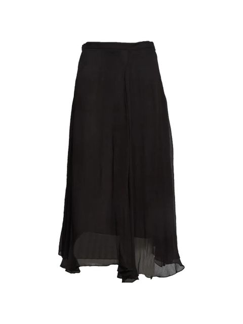 ISABEL MARANT Lycia chiffon asymmetric skirt - Black - zdjęcie produktu nr 1