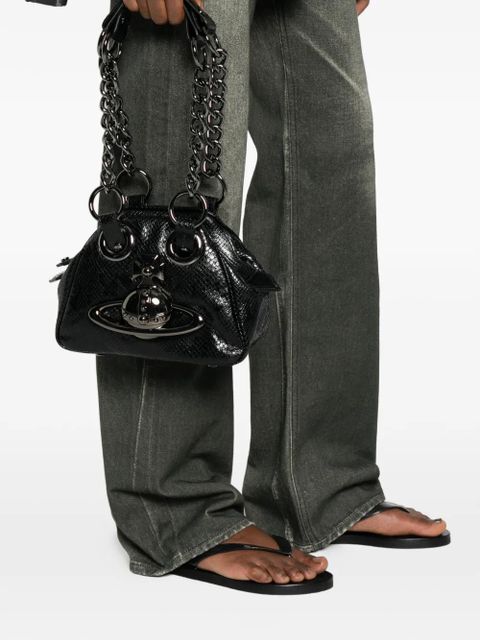 Vivienne Westwood orb chain shoulder bag - Black - zdjęcie produktu nr 2