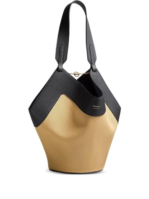 KHAITE small Lotus leather tote - Neutrals - zdjęcie produktu nr 1