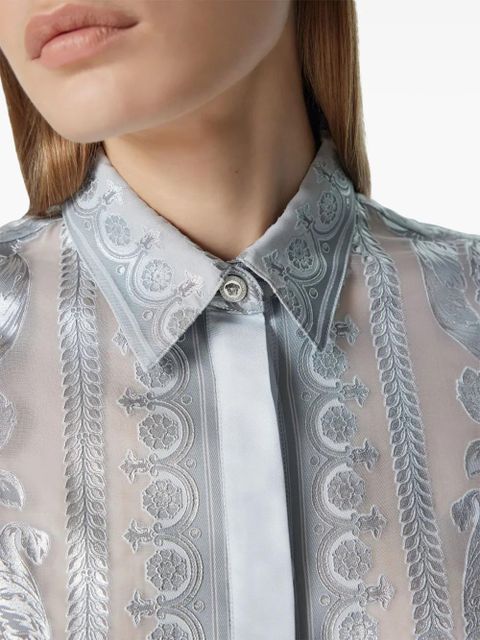 Versace La Coupe des Dieux devoré shirt - Grey - zdjęcie produktu nr 2