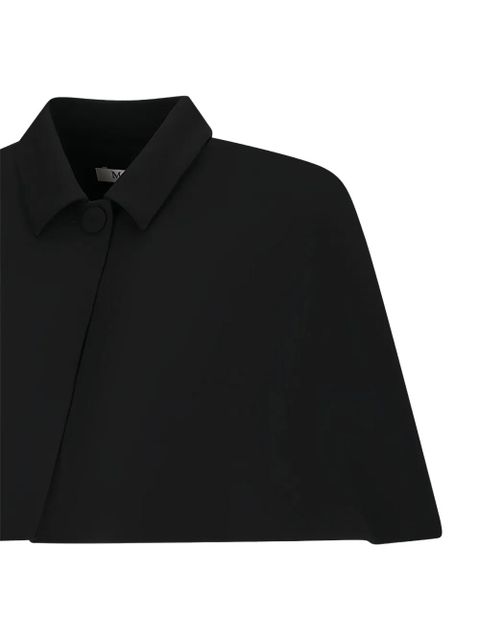 Max Mara buttoned cape - Black