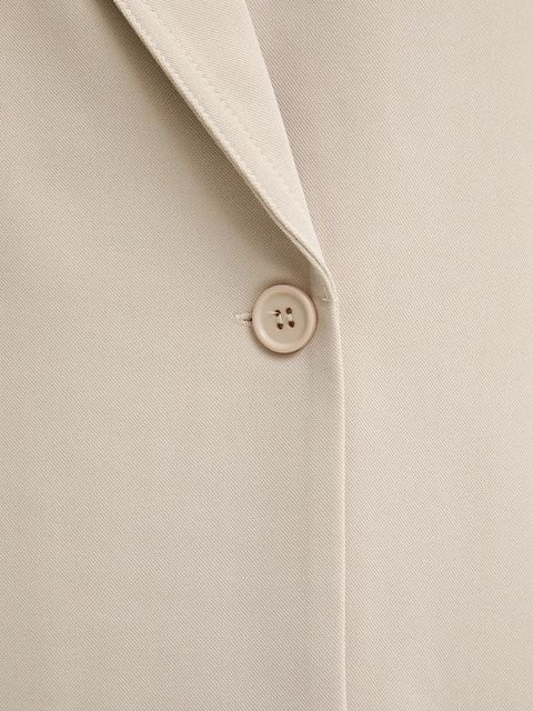 Answear.LAB kamizelka kolor beżowy dwurzędowa