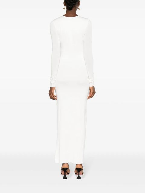 MANURÍ Mary Jean chain-link midi dress - White