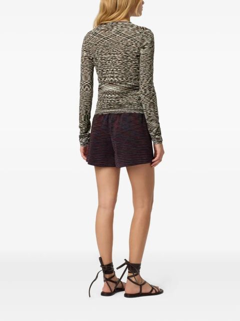 Missoni patterned wool-blend cardigan - Black