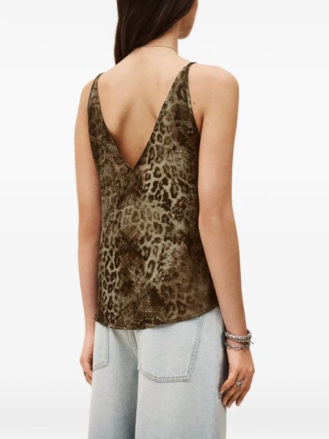 Ba&Sh Hemlock animal-print blouse - Brown