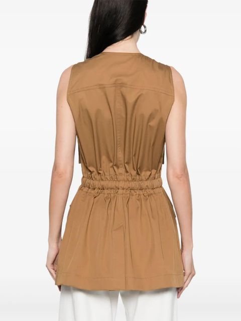 Chloé cotton waistcoat - Brown