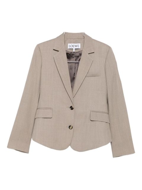 LOEWE single-breasted wool blazer - Neutrals