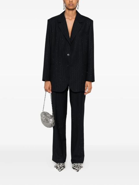 SANDRO pinstripe metallic trousers - Blue - zdjęcie produktu nr 2