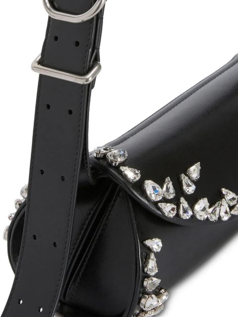 Jil Sander small Cannolo crystal shoulder bag - Black - zdjęcie produktu nr 2