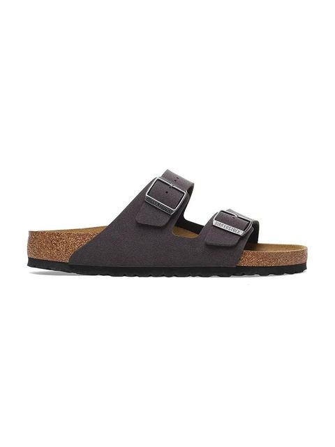 Birkenstock klapki Arizona Birkibuc kolor brązowy 1029134