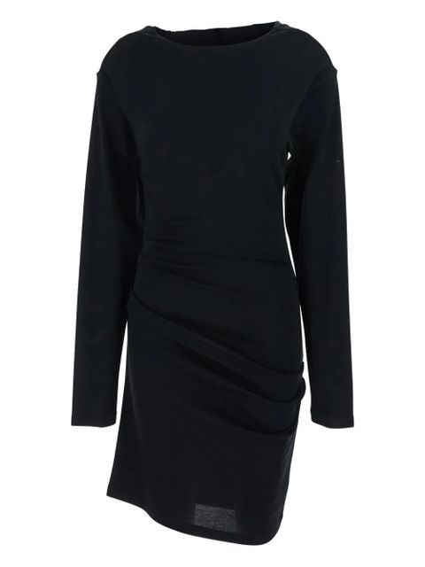 Max Mara gathered virgin wool dress - Black - zdjęcie produktu nr 1