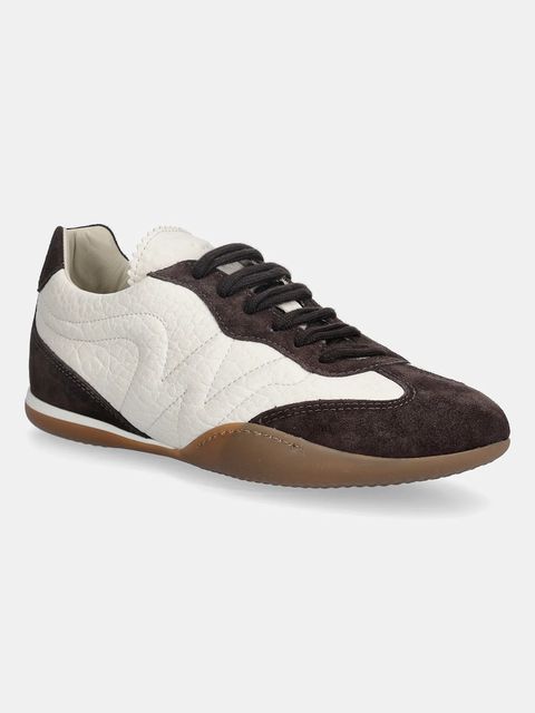 Weekend Max Mara sneakersy skórzane Wkalancia kolor beżowy 2615761074600 - zdjęcie produktu nr 1