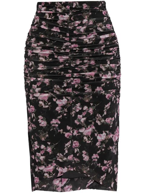 GANNI floral-print pencil skirt - Black - zdjęcie produktu nr 1