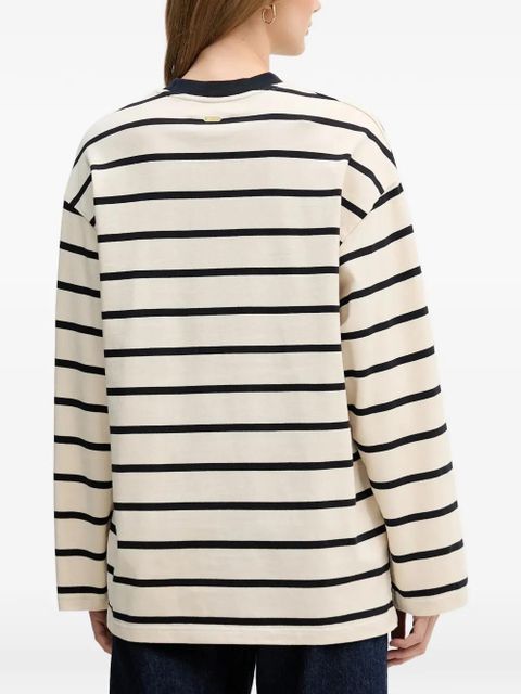 Barbour Maeve striped long-sleeved T-shirt - Neutrals