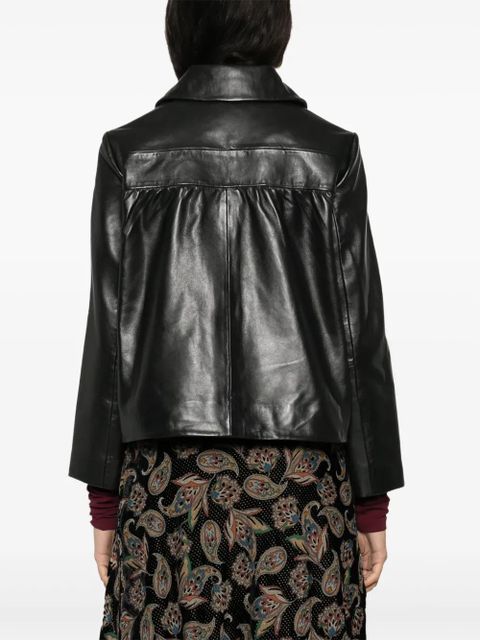Ba&Sh Mylos leather jacket - Black