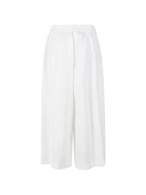Weekend Max Mara elasticated-waistband wide-leg trousers - White - zdjęcie produktu nr 2