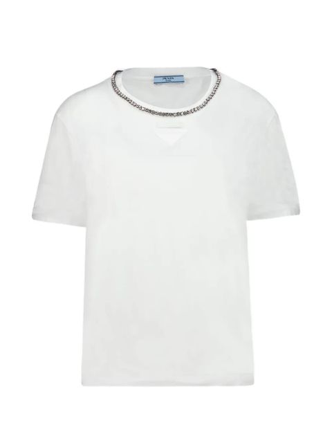 Prada white cotton T-shirt - zdjęcie produktu nr 1