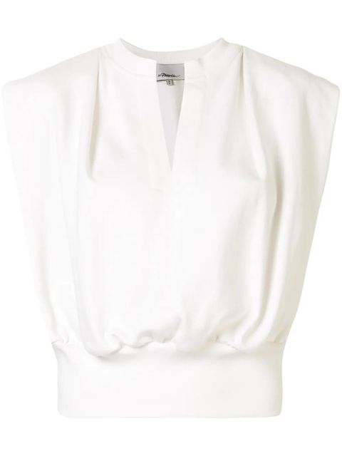 3.1 Phillip Lim French Terry sleeveless top - White - zdjęcie produktu nr 1