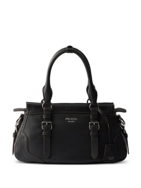 Prada large leather tote bag - Black - zdjęcie produktu nr 1