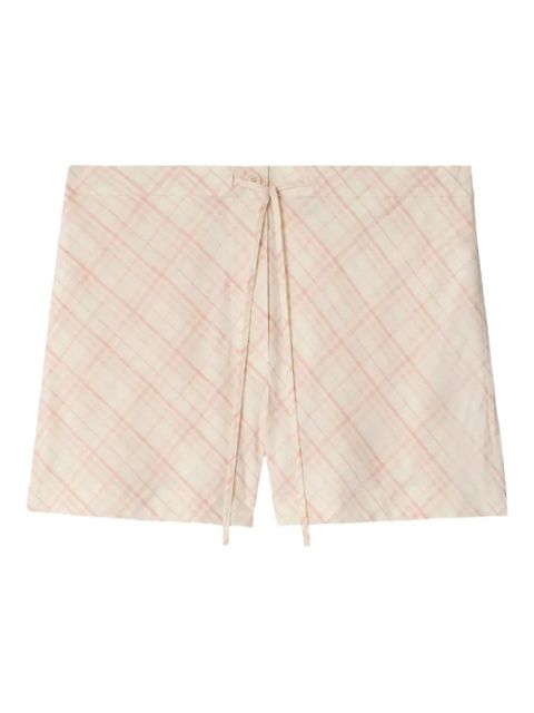 Burberry checked shorts - Neutrals - zdjęcie produktu nr 1