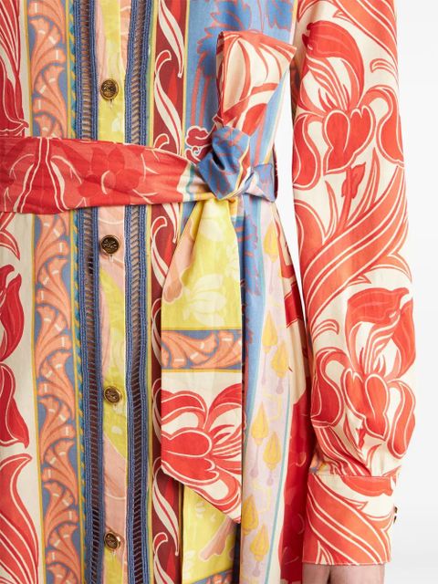 ETRO Summer cotton-blend shirt dress - Red