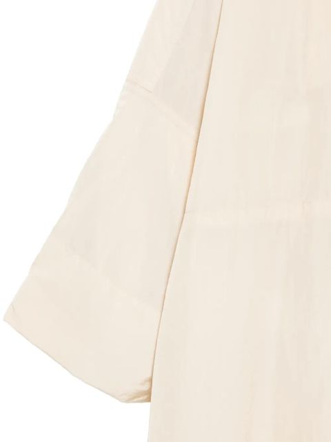 Sportmax buttoned hooded coat - Neutrals